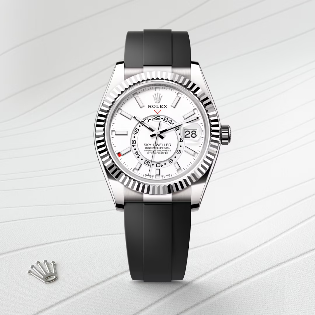 Rolex Sky-Dweller Oyster, 42 mm, bílé zlato