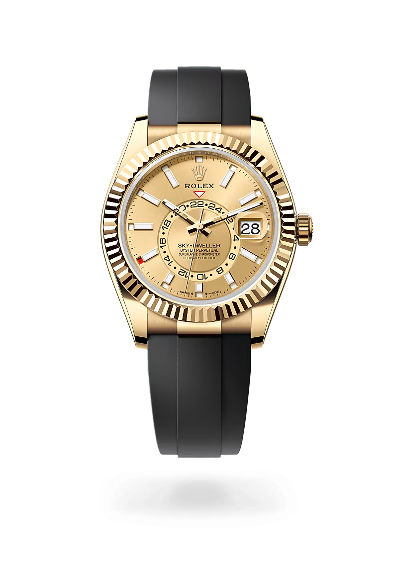Rolex Sky-Dweller Oyster, 42 mm, žluté zlato