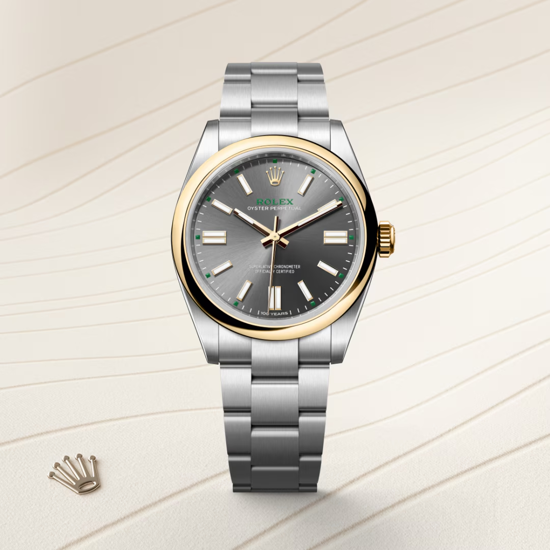Rolex Oyster Perpetual 41 Oyster, 41 mm, ocel Oyster a žluté zlato