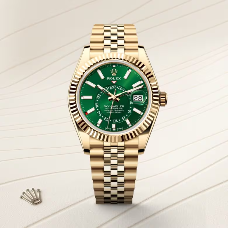 Rolex Sky-Dweller Oyster, 42 mm, žluté zlato
