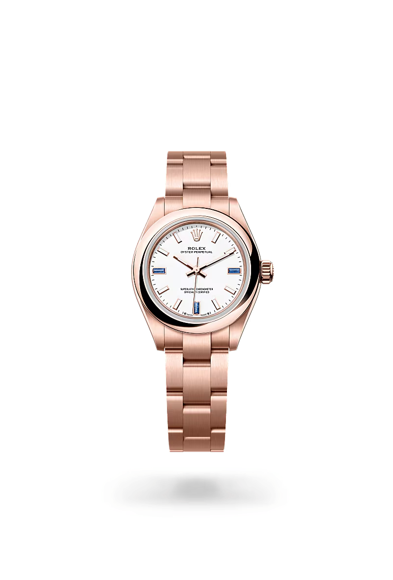 Rolex Oyster Perpetual 28 Oyster, 28 mm, zlatá Everose