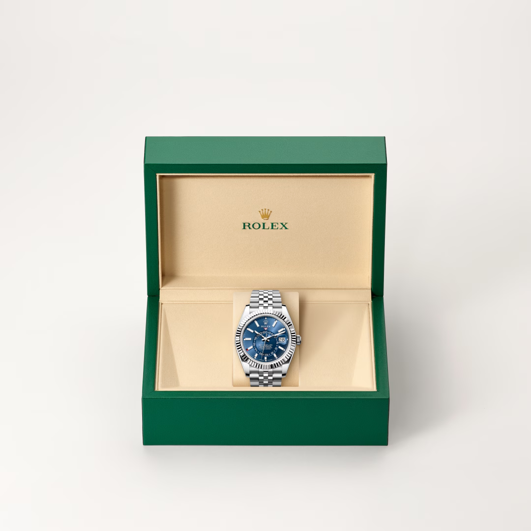 Rolex Sky-Dweller Oyster, 42 mm, ocel Oyster a bílé zlato