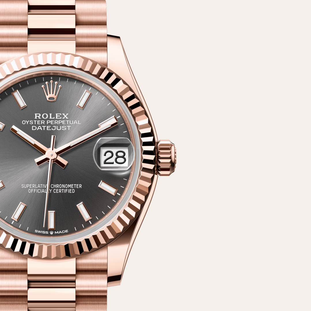 Rolex Datejust 31 Oyster, 31 mm, zlatá Everose