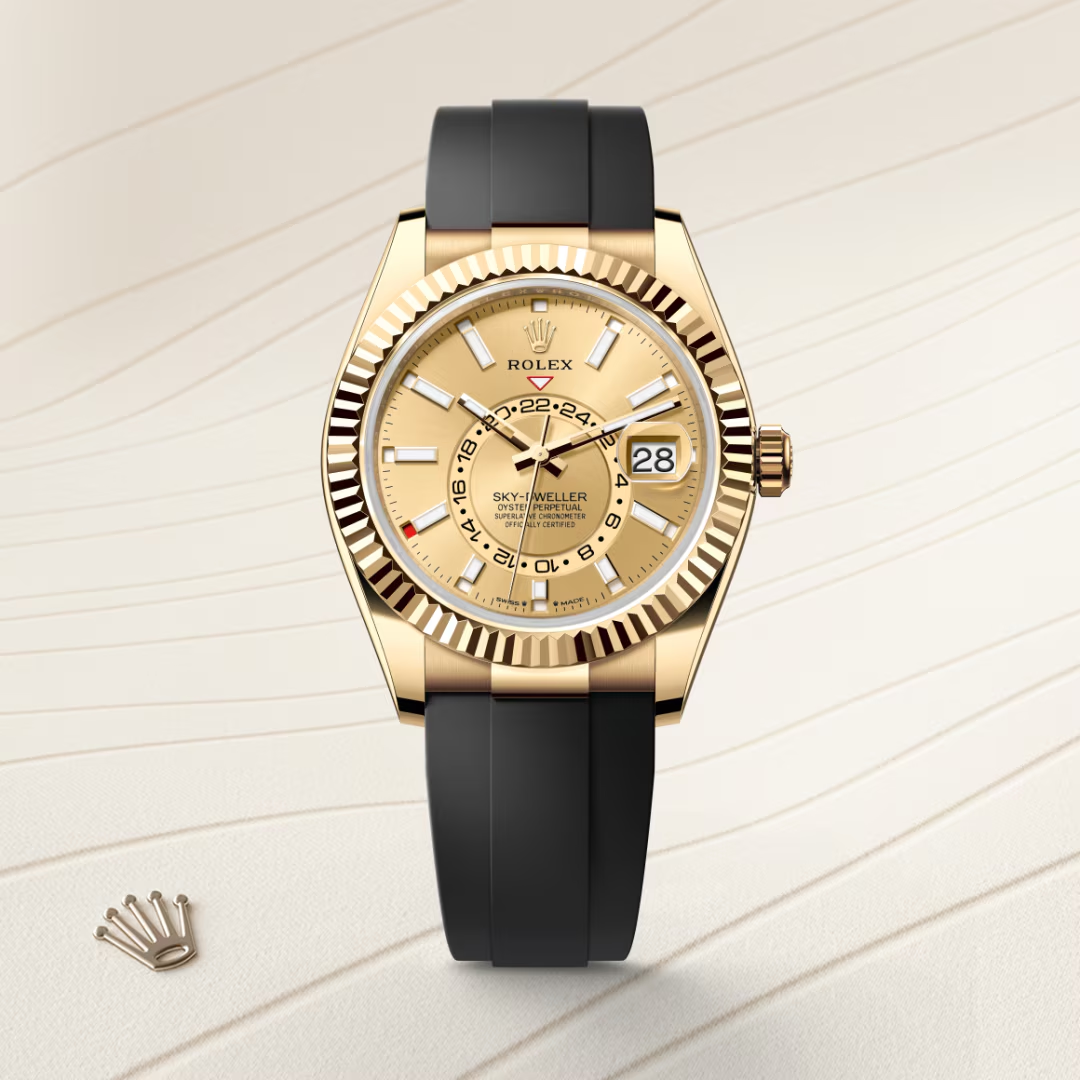 Rolex Sky-Dweller Oyster, 42 mm, žluté zlato