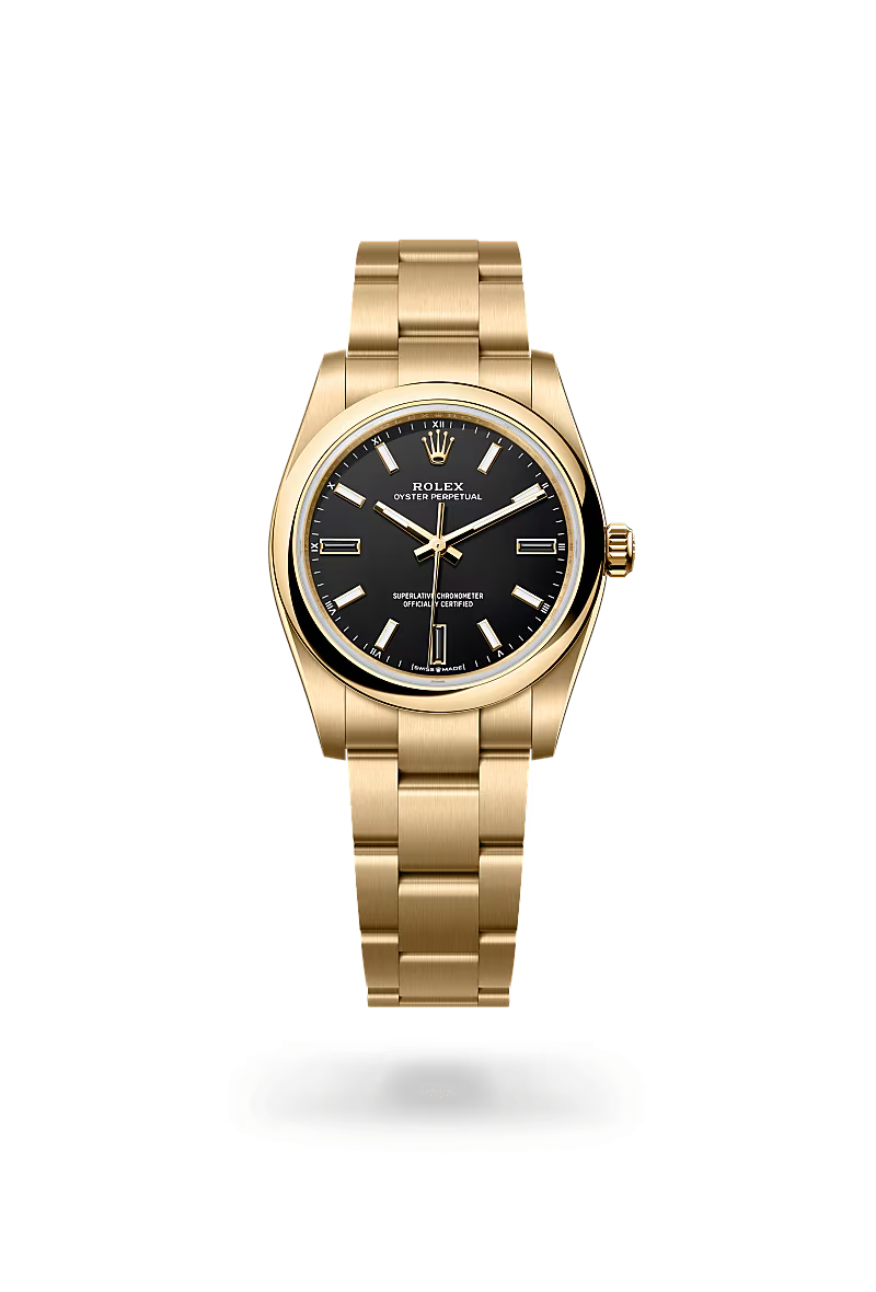 Rolex Oyster Perpetual 34 Oyster, 34 mm, žluté zlato