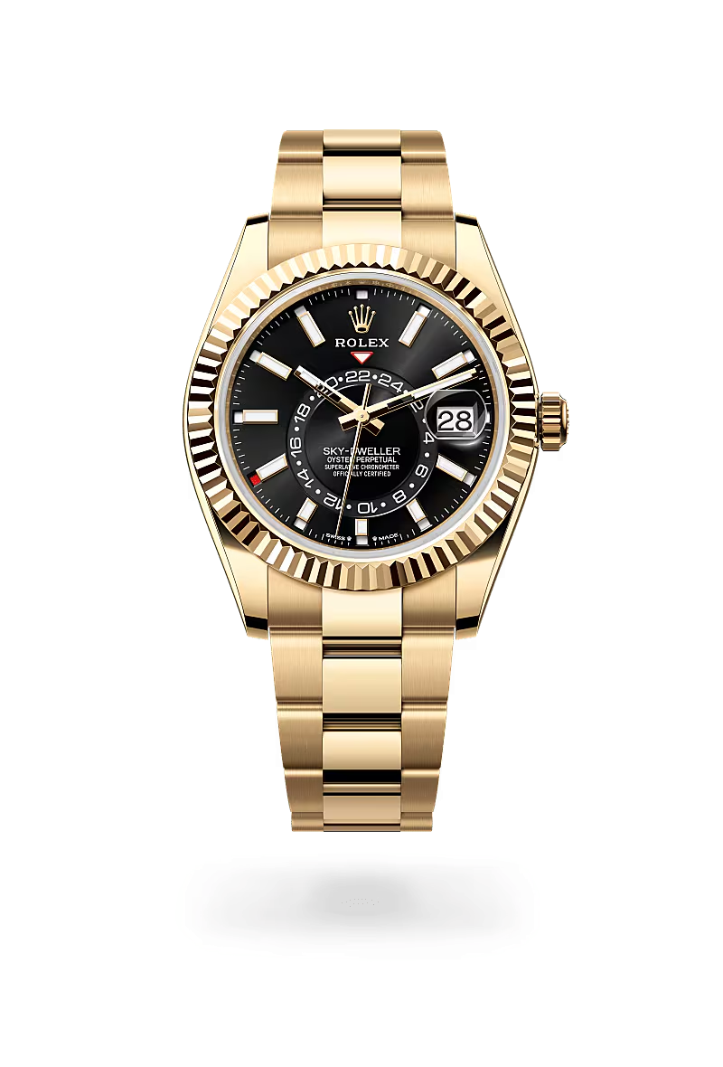 Rolex Sky-Dweller Oyster, 42 mm, žluté zlato