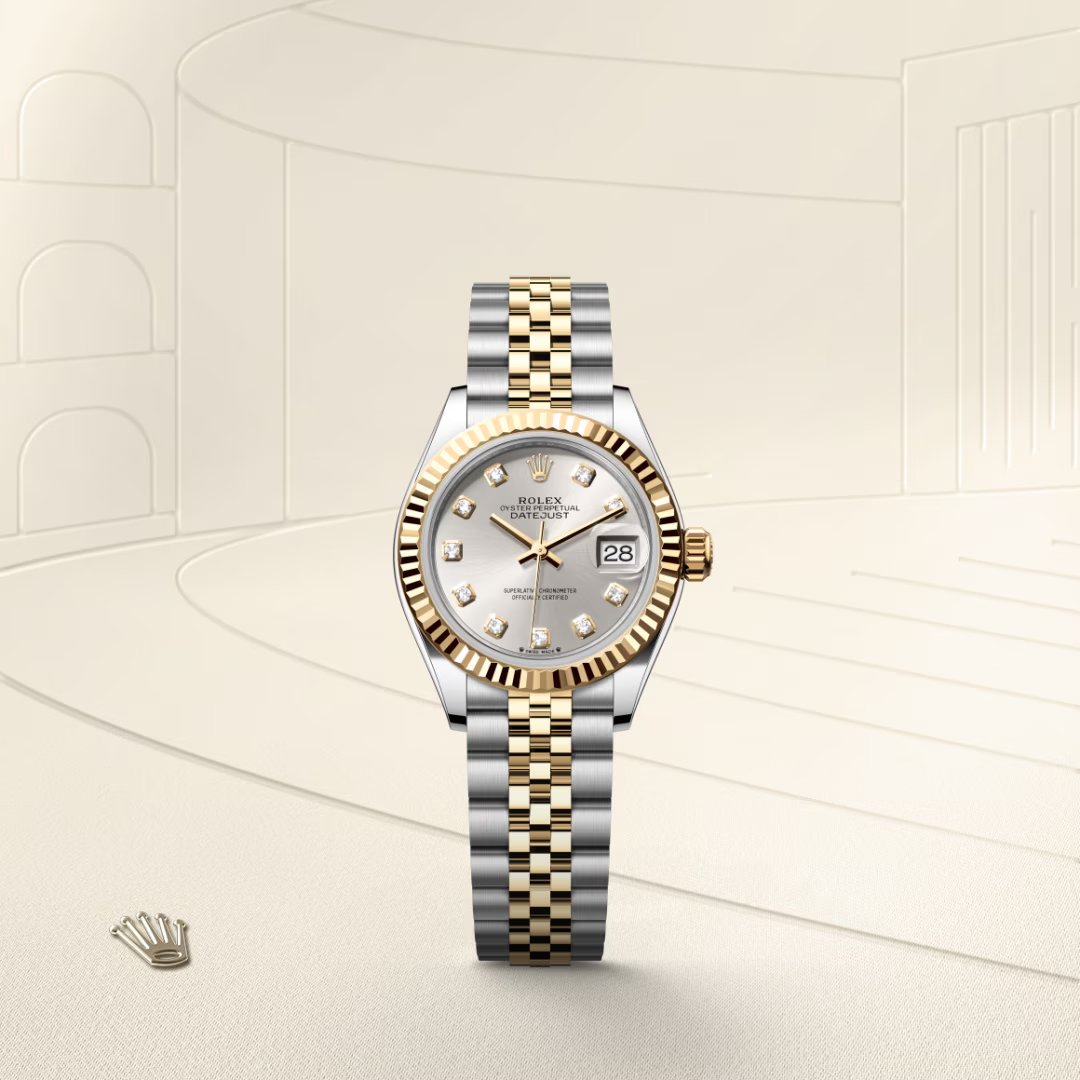 Rolex Lady-Datejust Oyster, 28 mm, ocel Oyster a žluté zlato