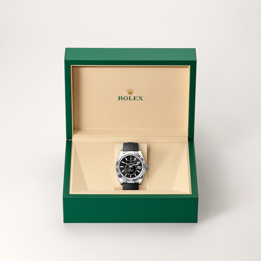 Rolex Sky-Dweller Oyster, 42 mm, bílé zlato