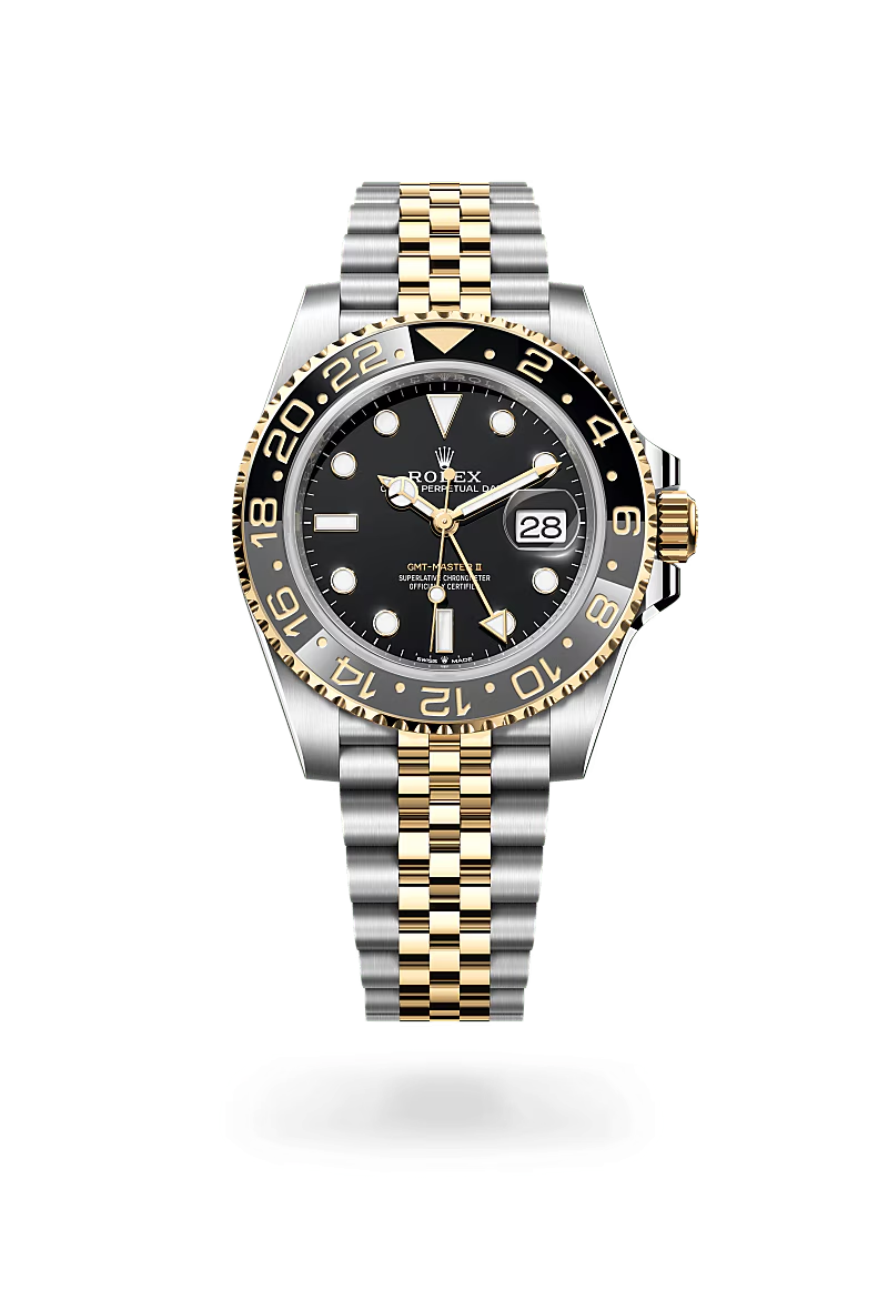 Rolex GMT-Master II Oyster, 40 mm, ocel Oyster a žluté zlato
