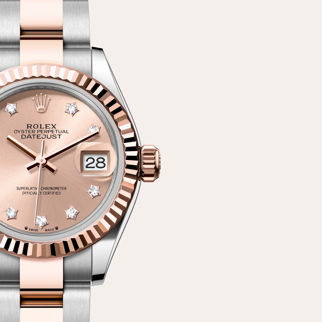 Rolex Lady-Datejust Oyster, 28 mm, ocel Oyster a zlatá Everose