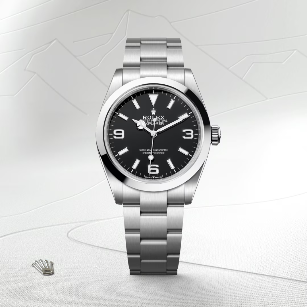 Rolex Explorer 40 Oyster, 40 mm, ocel Oyster