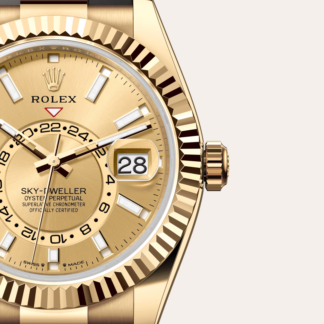 Rolex Sky-Dweller Oyster, 42 mm, žluté zlato