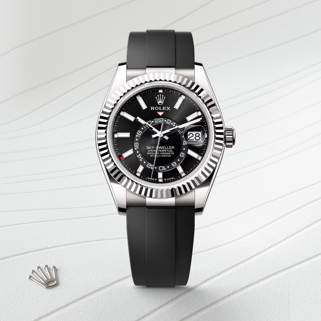 Rolex Sky-Dweller Oyster, 42 mm, bílé zlato