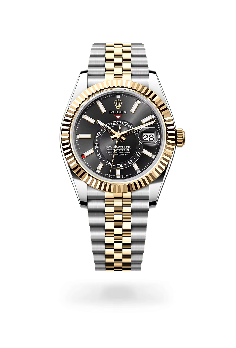 Rolex Sky-Dweller Oyster, 42 mm, ocel Oyster a žluté zlato