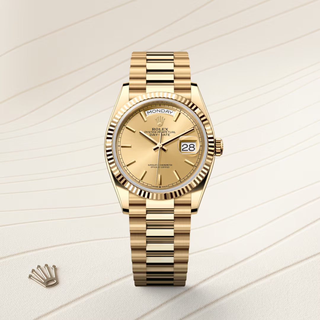 Rolex Day-Date 36 Oyster, 36 mm, žluté zlato