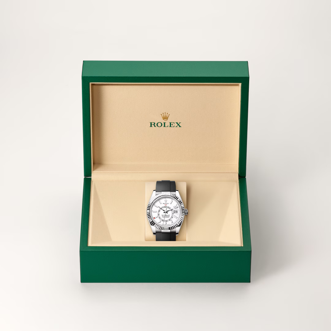 Rolex Sky-Dweller Oyster, 42 mm, bílé zlato