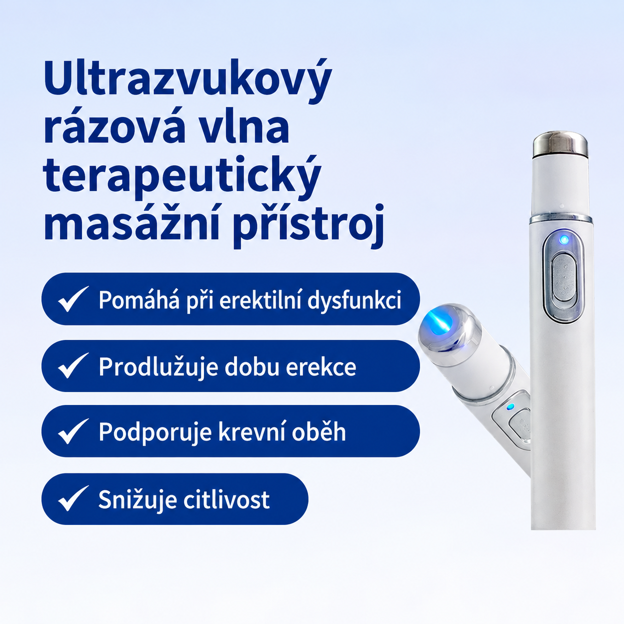 ⚡ Pokročilá terapie rázovou vlnou podporuje sexuální zdraví mužů 💪 a pomáhá zmírnit bolesti svalů, kloubů a šlach 🦵