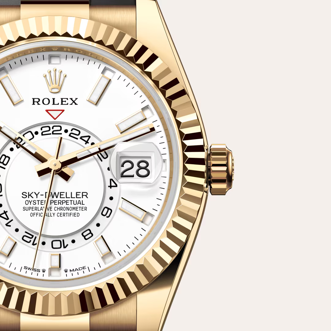 Rolex Sky-Dweller Oyster, 42 mm, žluté zlato