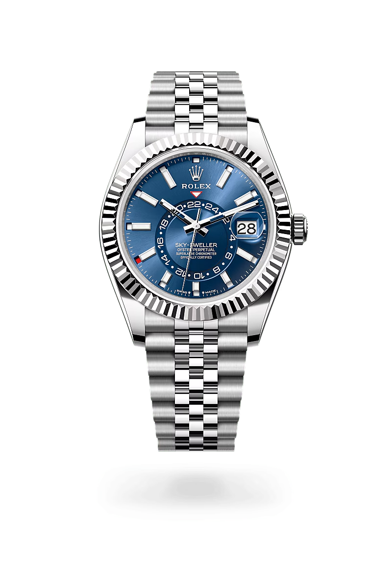 Rolex Sky-Dweller Oyster, 42 mm, ocel Oyster a bílé zlato