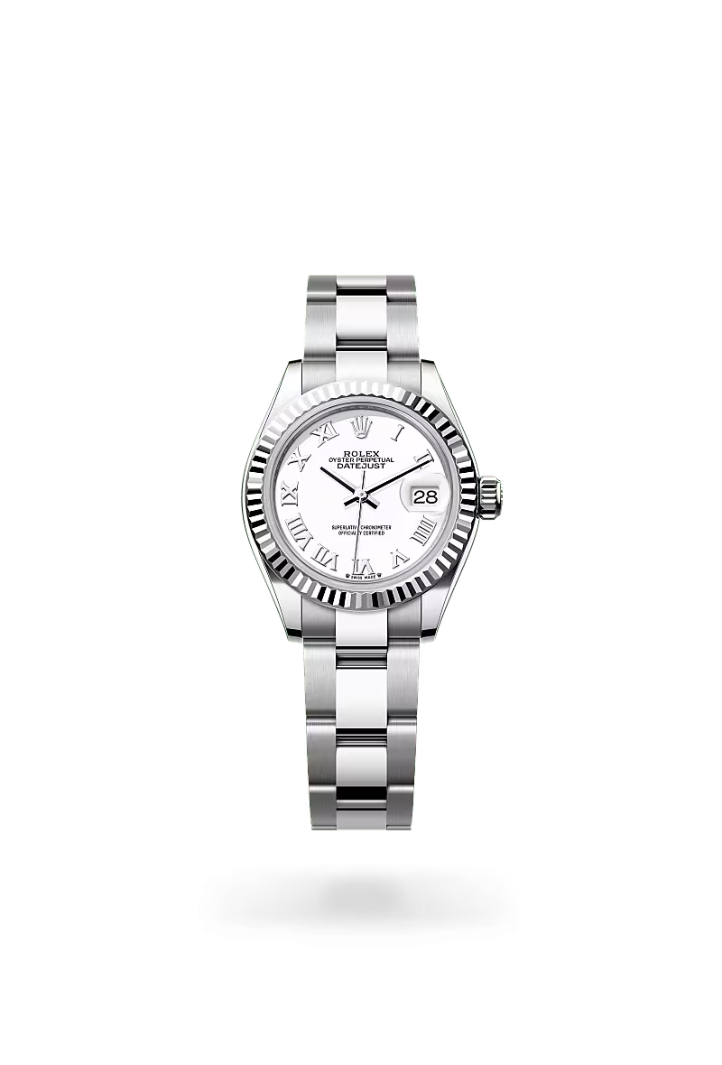 Rolex Lady-Datejust Oyster, 28 mm, ocel Oyster a bílé zlato