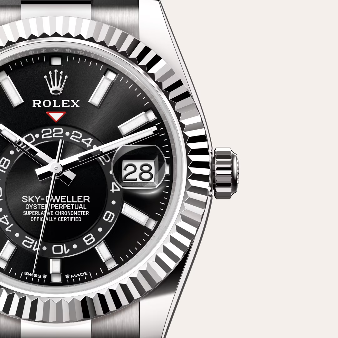 Rolex Sky-Dweller Oyster, 42 mm, bílé zlato