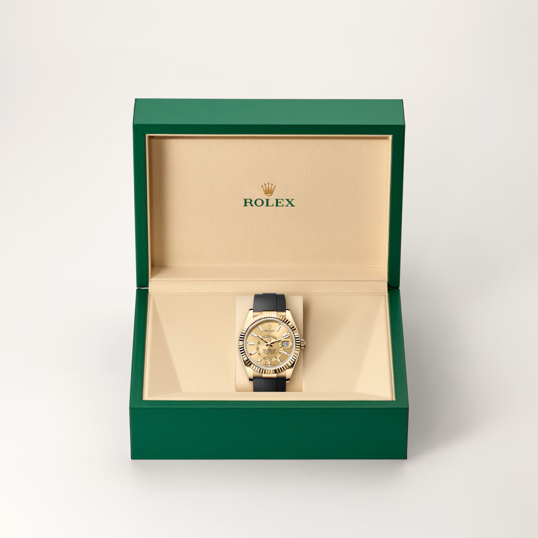 Rolex Sky-Dweller Oyster, 42 mm, žluté zlato