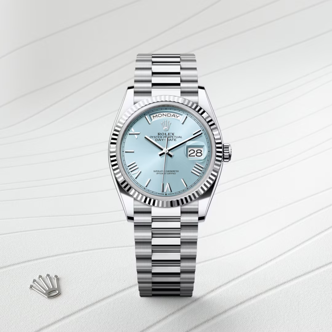 Rolex Date-Date 36 Oyster, 36 mm, platina
