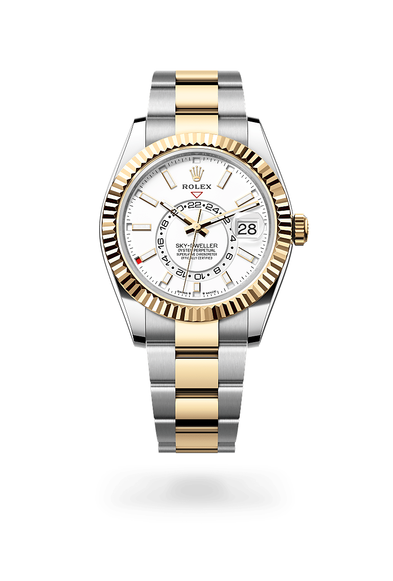 Rolex Sky-Dweller Oyster, 42 mm, ocel Oyster a žluté zlato