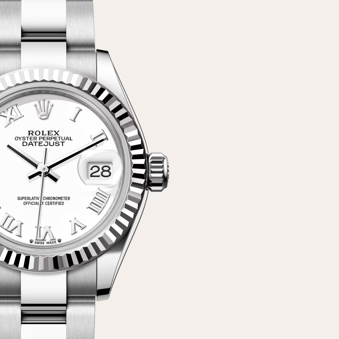 Rolex Lady-Datejust Oyster, 28 mm, ocel Oyster a bílé zlato