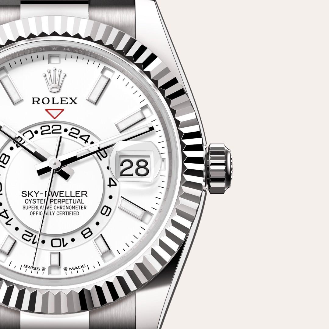 Rolex Sky-Dweller Oyster, 42 mm, bílé zlato