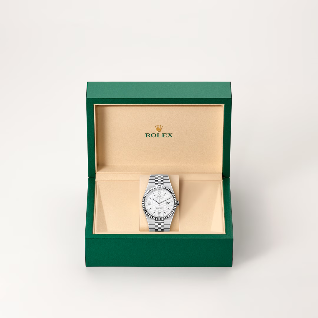 Rolex Land-Dweller Oyster, 40 mm, ocel Oyster a bílé zlato