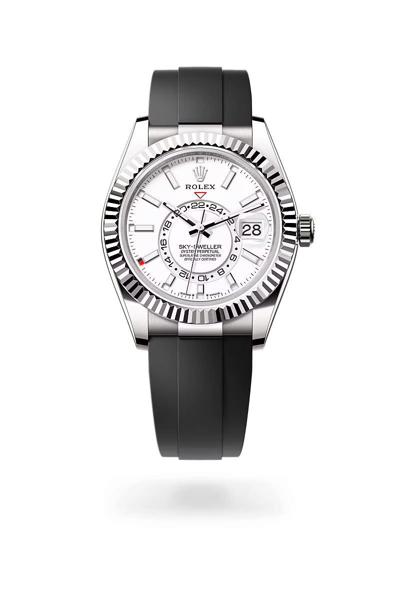 Rolex Sky-Dweller Oyster, 42 mm, bílé zlato