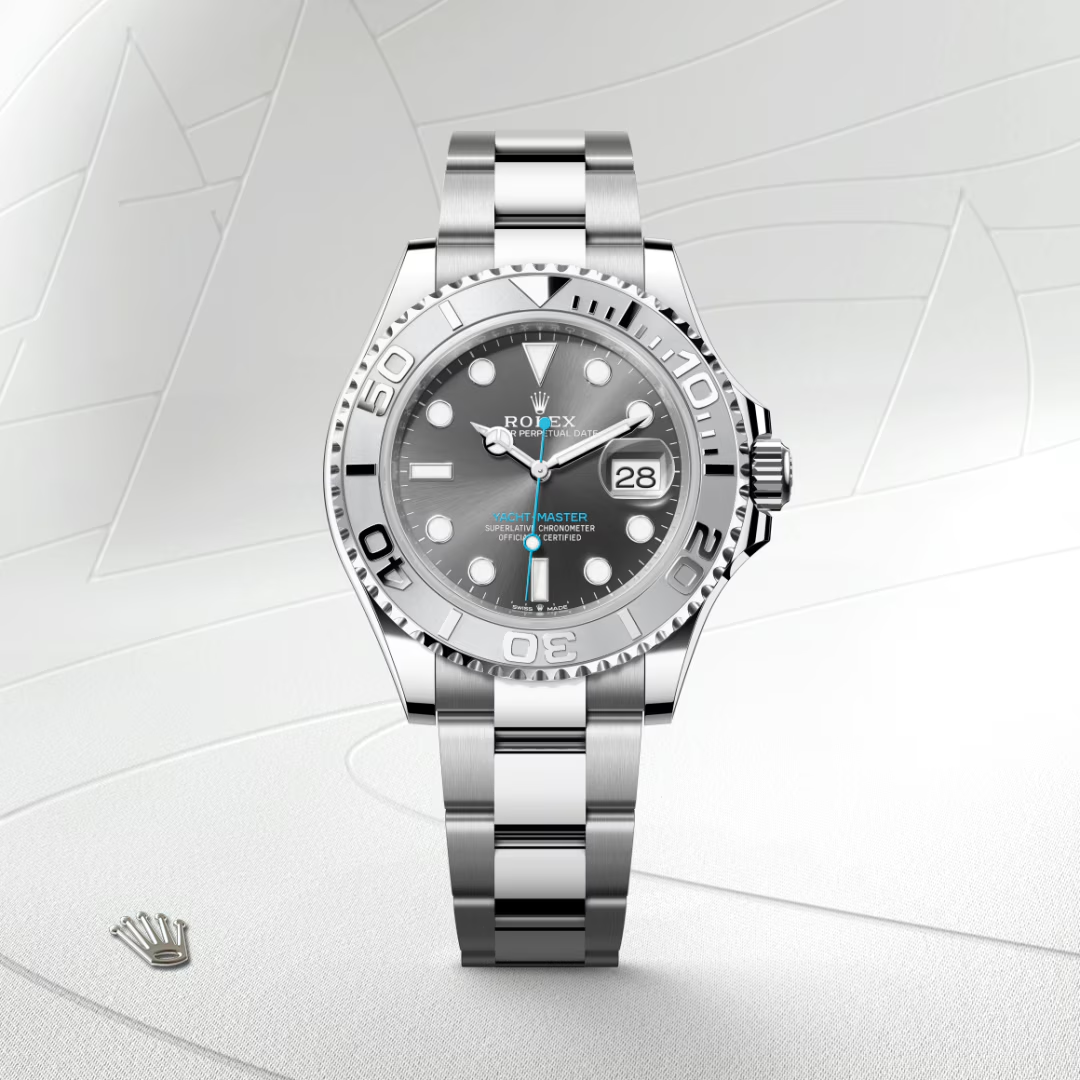 Rolex Mistr jachet Oyster, 40 mm, Oystersteel a platina