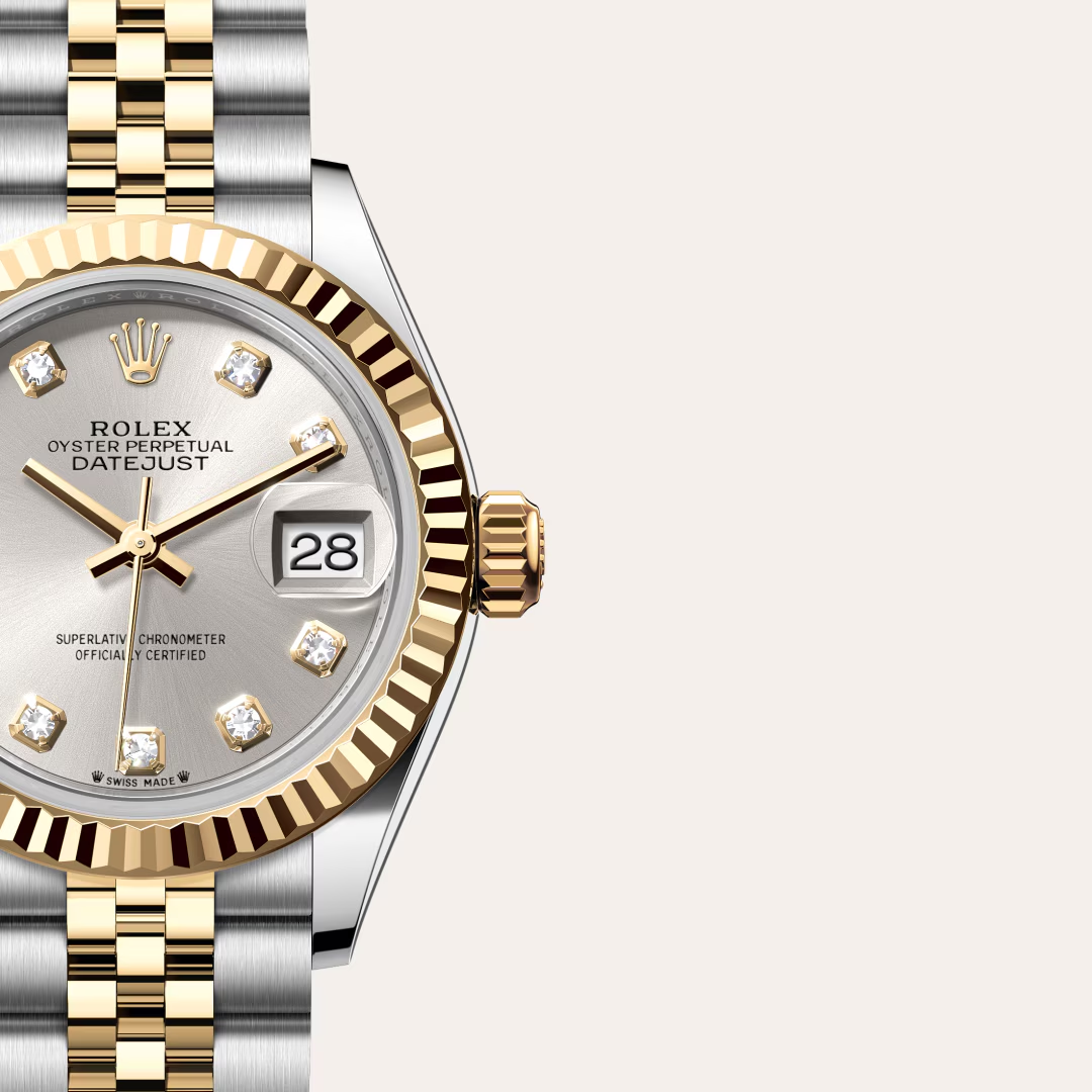 Rolex Lady-Datejust Oyster, 28 mm, ocel Oyster a žluté zlato