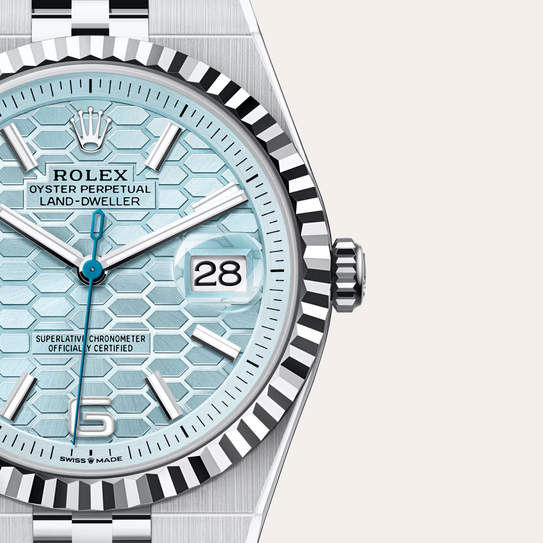 Rolex Land-Dweller Oyster, 40 mm, platina