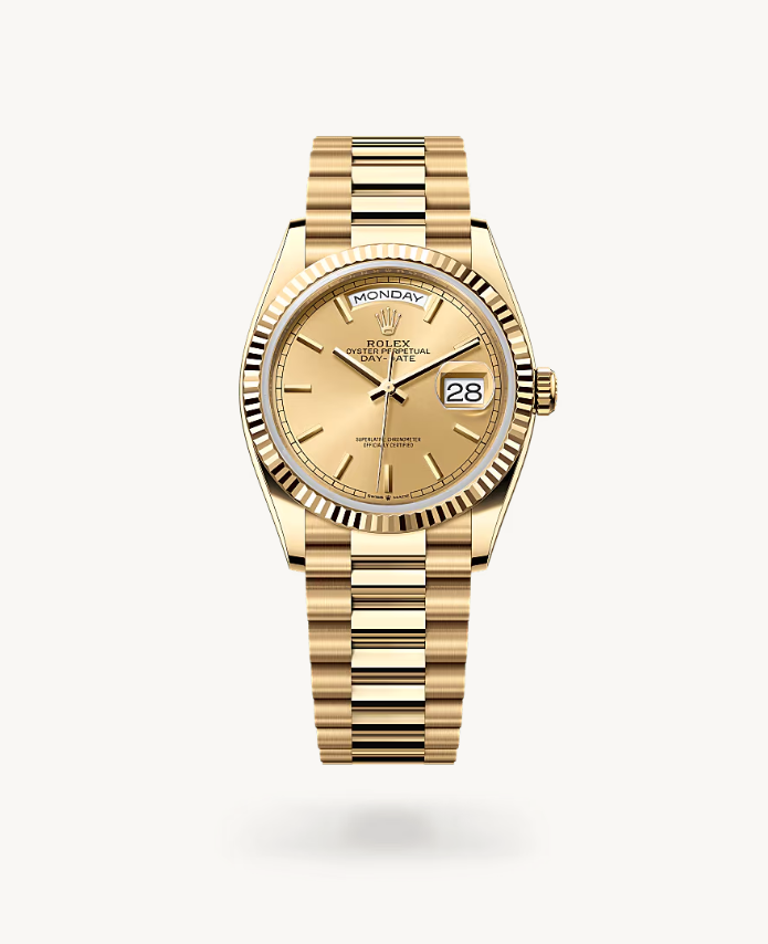 Rolex Day-Date 36 Oyster, 36 mm, žluté zlato