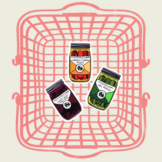 Roots Pickle Stickers