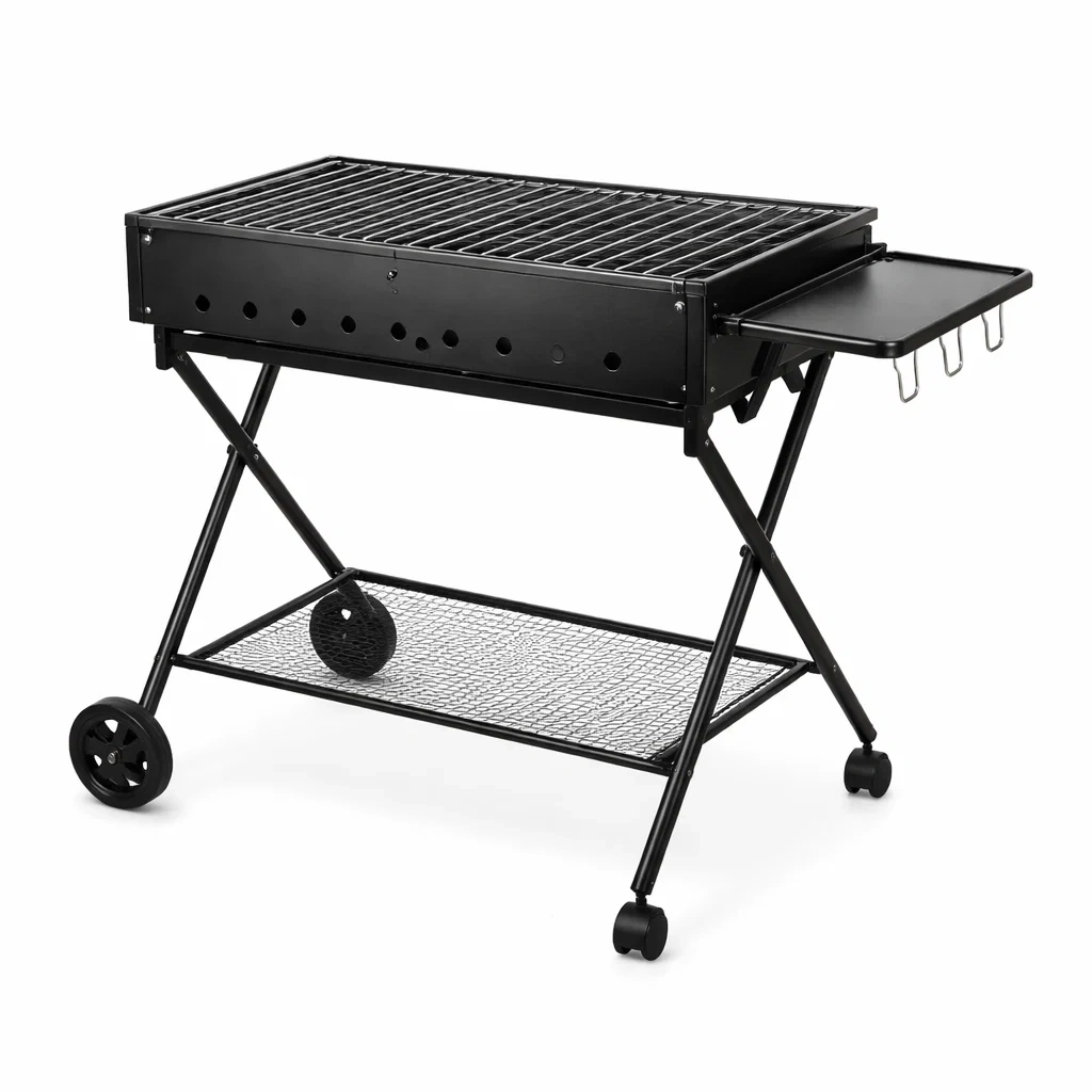 Barbecue pliable en acier avec support inferieur-MistHaus