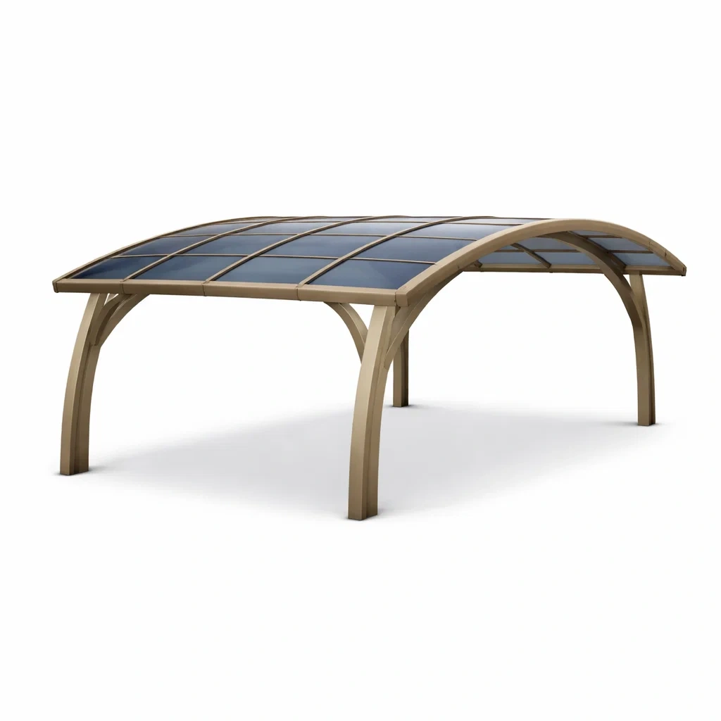 Carport moderne avec toit translucide-SimplyHeir