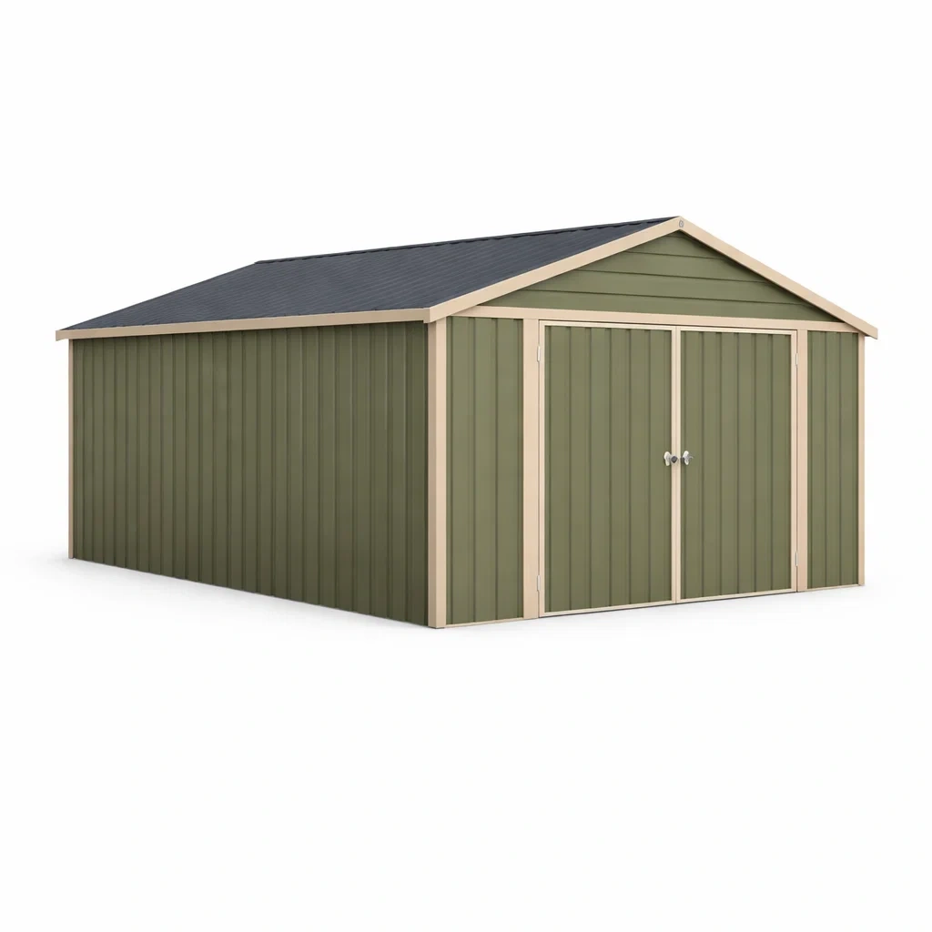 Abri de jardin metal avec double porte-SimplyHeir