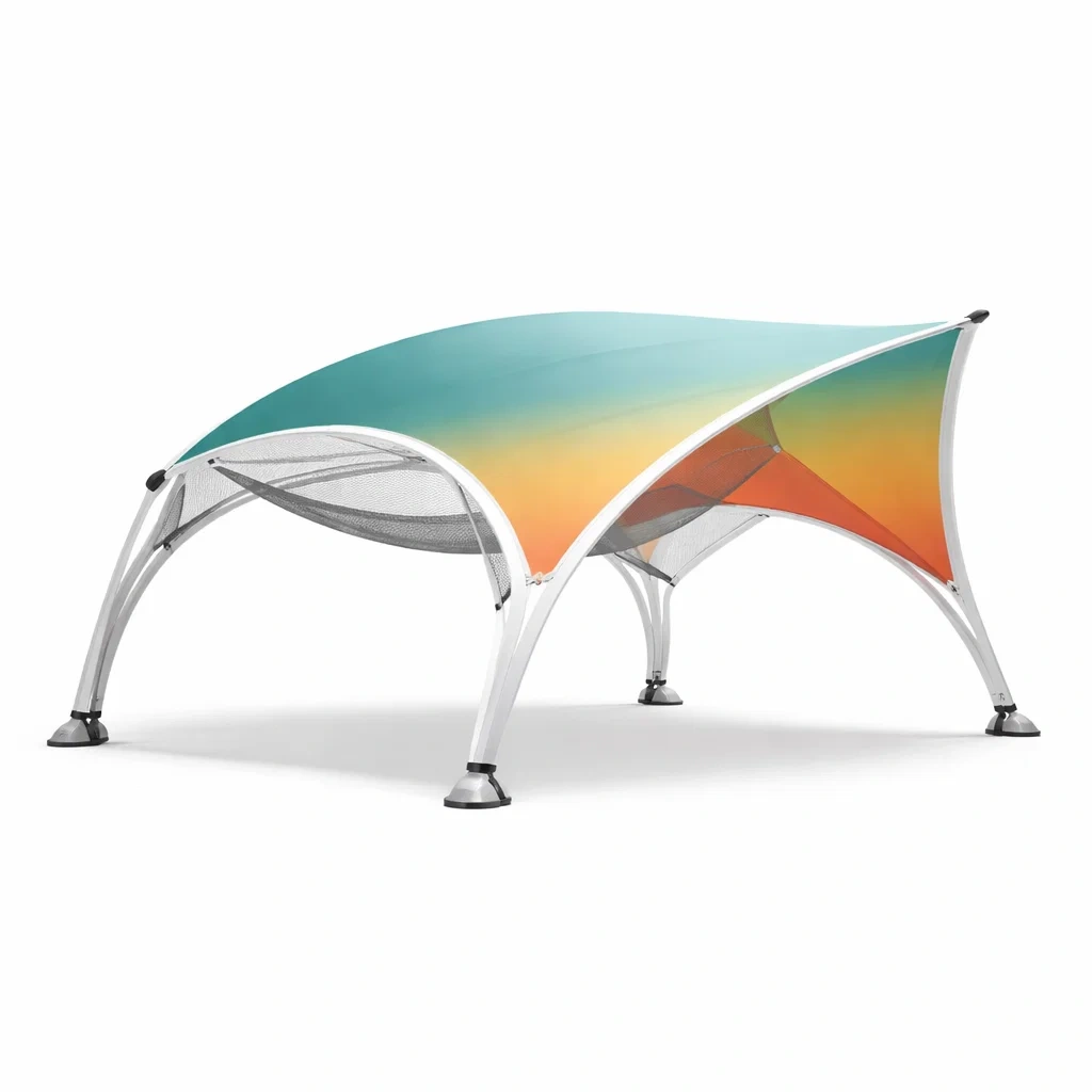 Tente d ombrage moderne avec structure aluminium-SimplyHeir