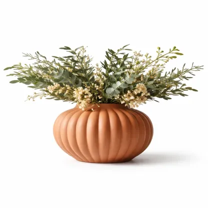 Vase decoratif strie-LayoutLuxe