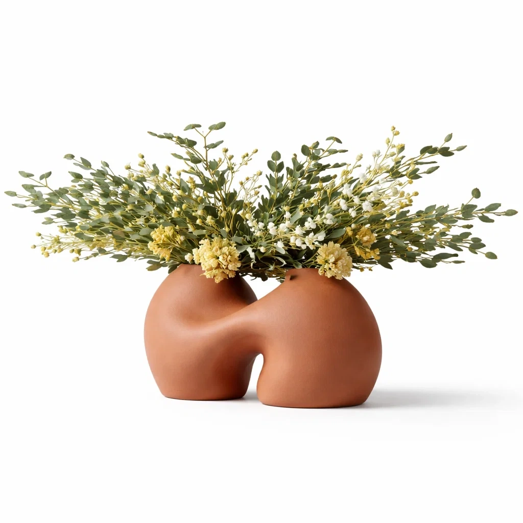 Vase decoratif forme organique-LayoutLuxe