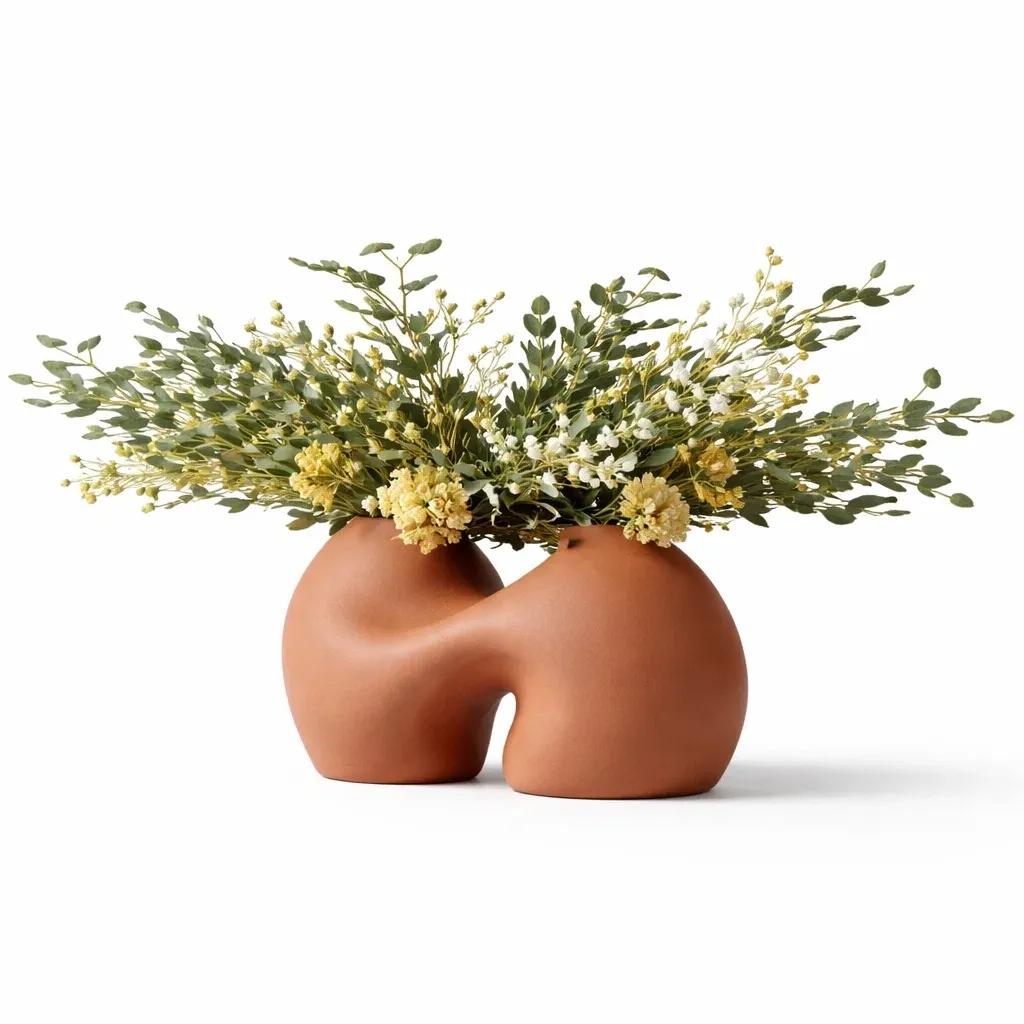 Vase decoratif forme organique-LayoutLuxe
