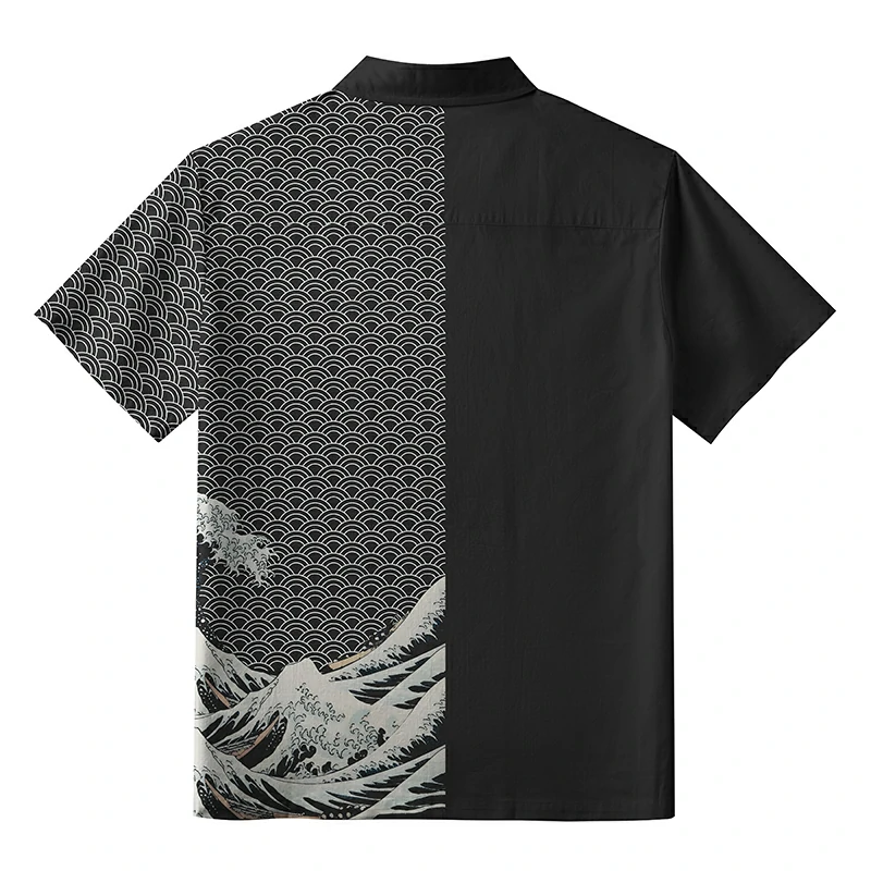 Tokyo-Lion Half Of The Wave Aloha Hawaiian Shirt-Tokyo-Lion