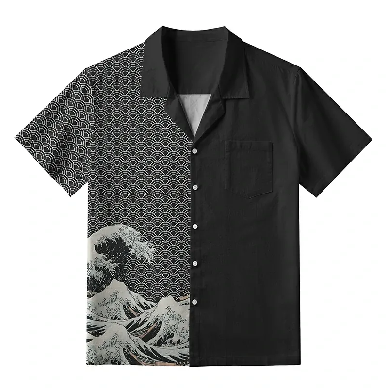 Tokyo-Lion Half Of The Wave Aloha Hawaiian Shirt