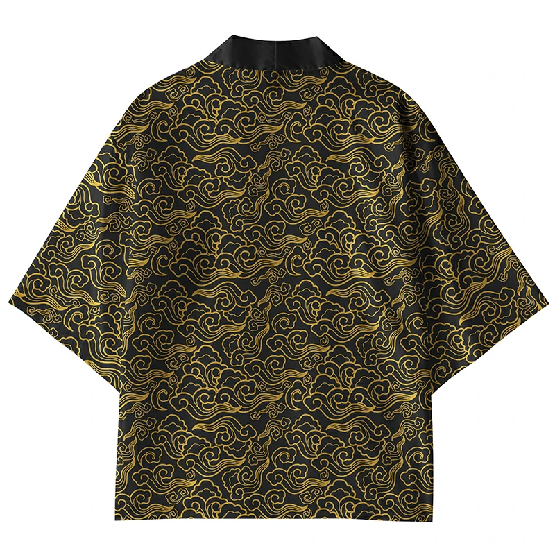 Tokyo-Lion Golden Clouds Kimono Cardigan