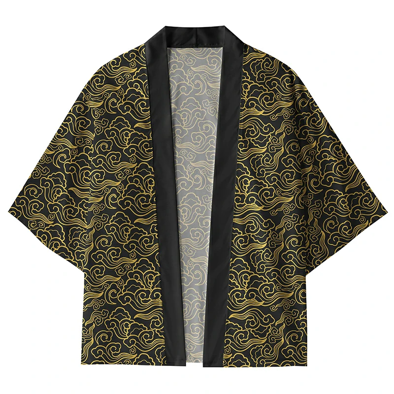 Tokyo-Lion Golden Clouds Kimono Cardigan