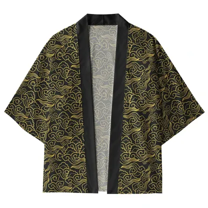 Tokyo-Lion Golden Clouds Kimono Cardigan