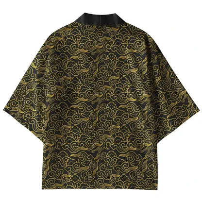 Tokyo-Lion Golden Clouds Kimono Cardigan